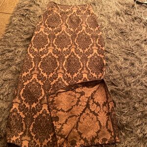 anthropologie long skirt with slit